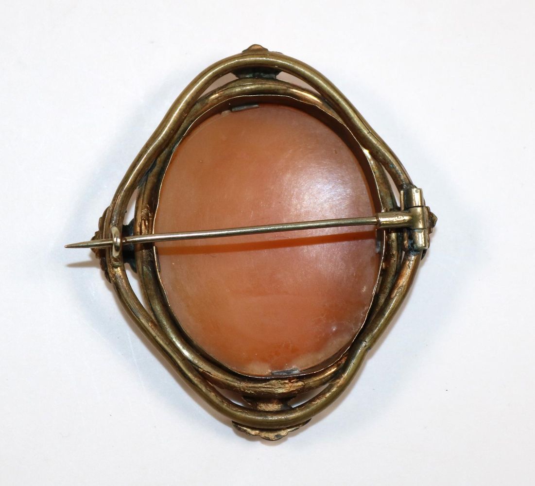 Große Abbildung Nr.2: 142-2967 Prächtige Muschelkamee: (Schmuck, Kameen)