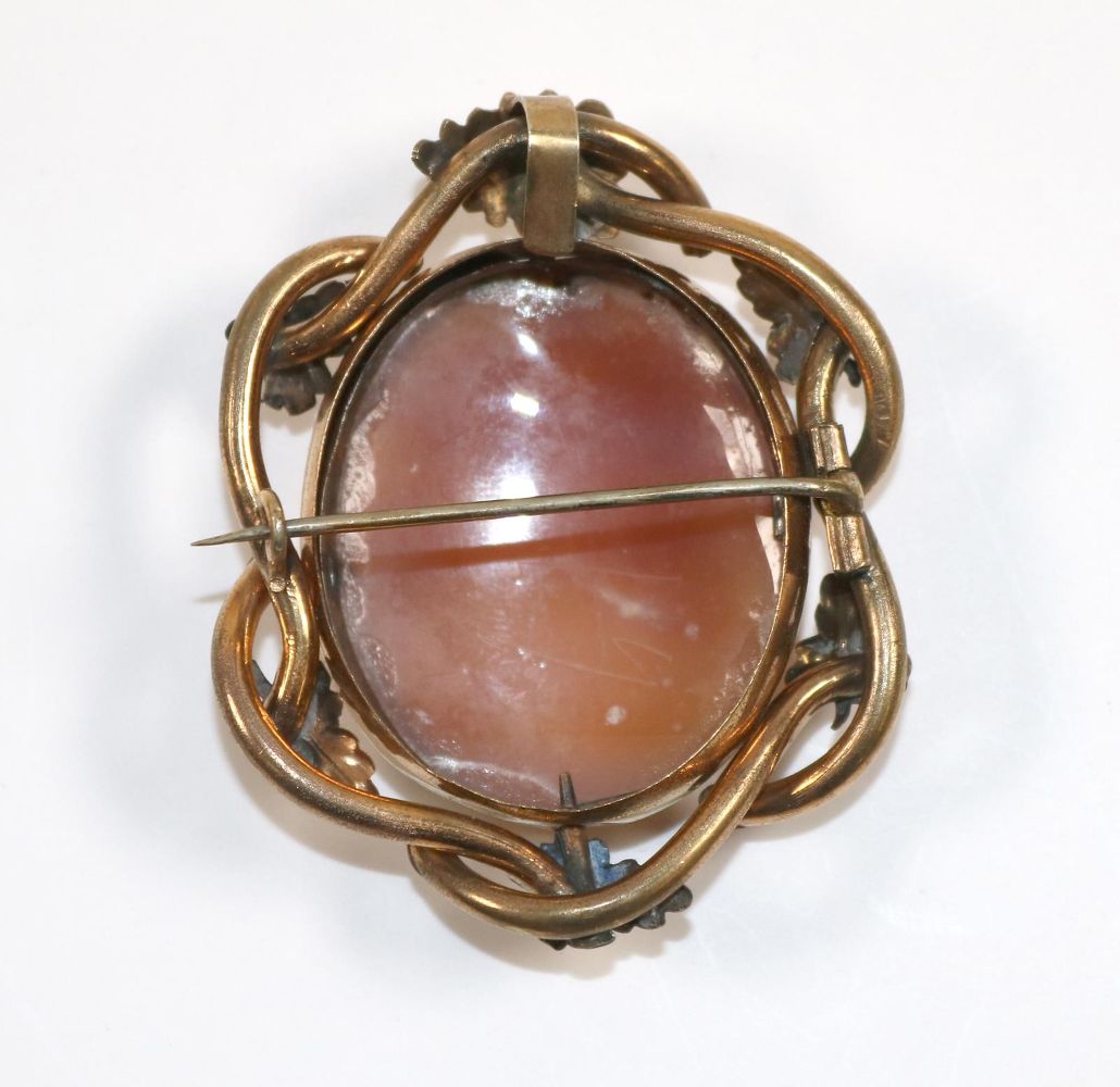 Große Abbildung Nr.2: 142-2969 Prächtige Muschelkamee.: (Schmuck, Kameen)