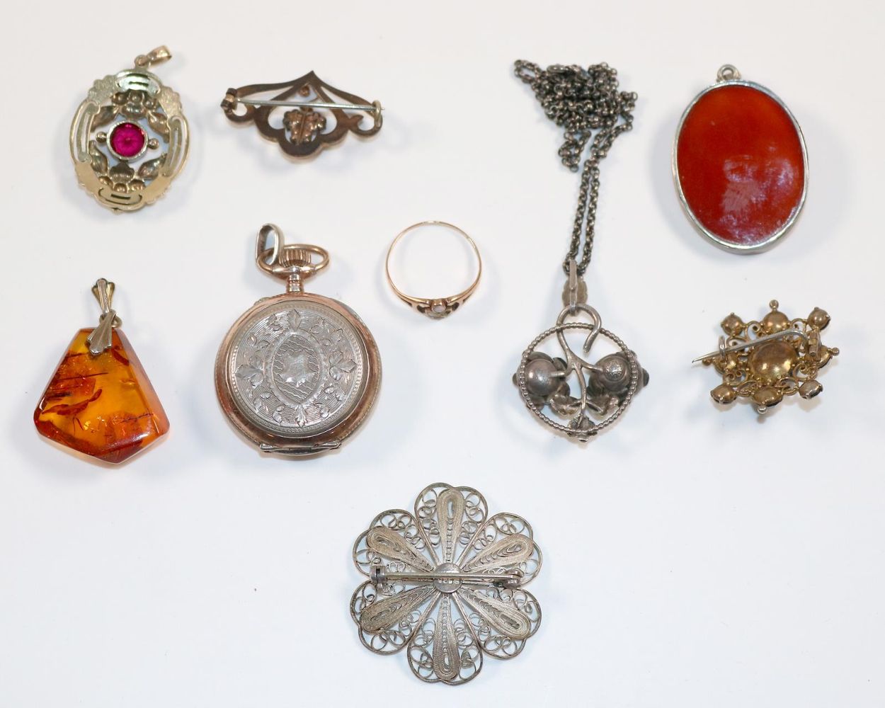 Große Abbildung Nr.3: 142-2973 Lot Antikschmuck: (Schmuck)