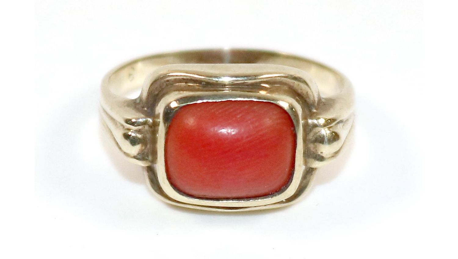 Große Abbildung Nr.1: 142-2978 Korallenring 333 GG.: (Schmuck, Ringe)