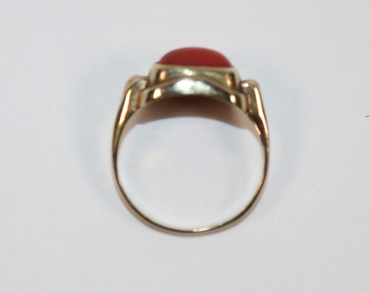 Große Abbildung Nr.2: 142-2978 Korallenring 333 GG.: (Schmuck, Ringe)
