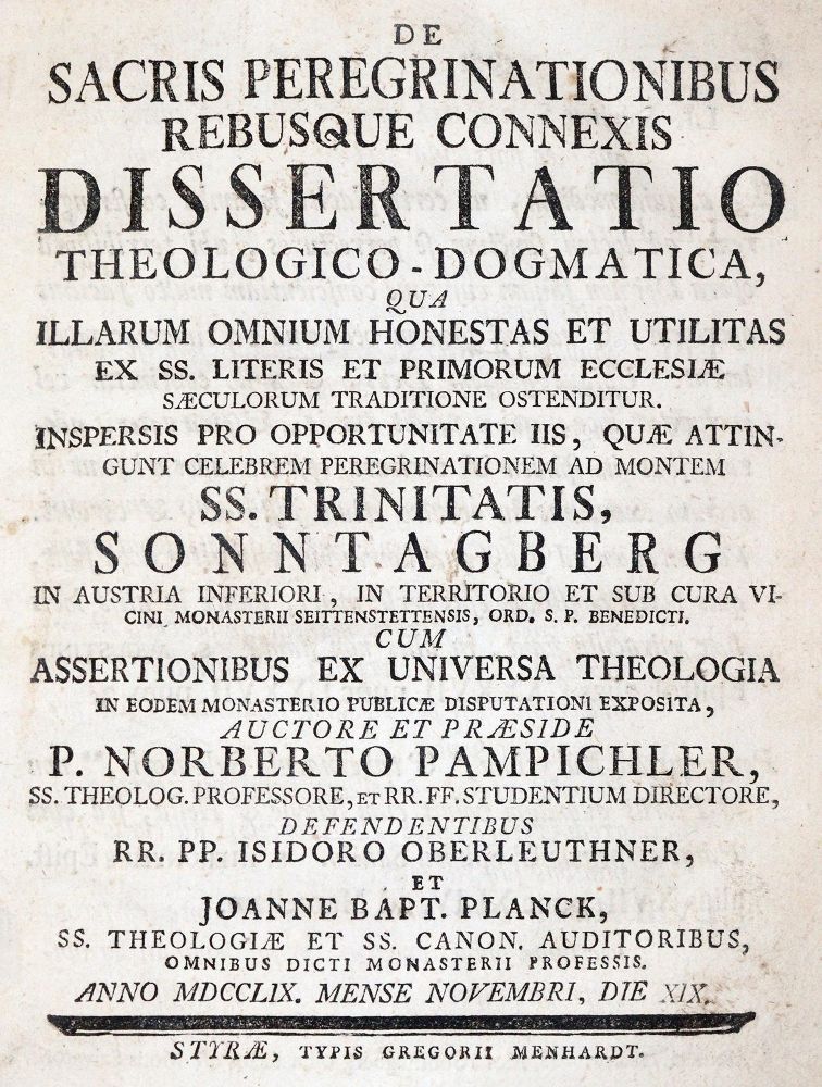 Große Abbildung Nr.1: 142-298 Pampichler,N.: (Alte Drucke, Handschriften und Theologie)