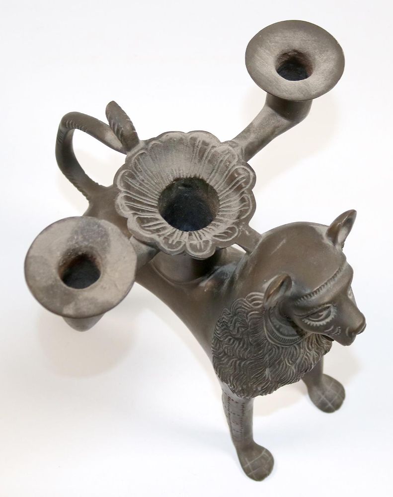 Große Abbildung Nr.2: 142-2994 Aquamanile Bronze.: (Skulpturen - Plastiken)