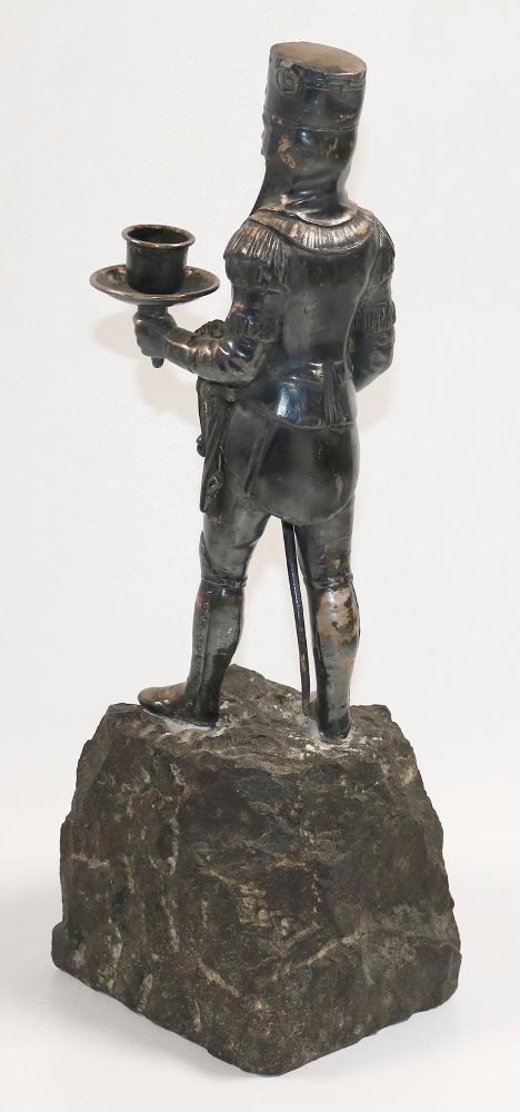Große Abbildung Nr.2: 142-2996 Bergmannsleuchter Wellner.: (Skulpturen - Plastiken)