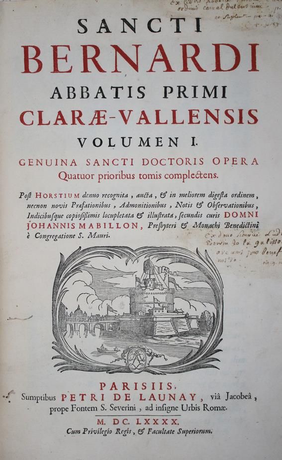 Große Abbildung Nr.1: 142-30 Bernardus Claravallensis.: (Alte Drucke, Handschriften und Theologie)