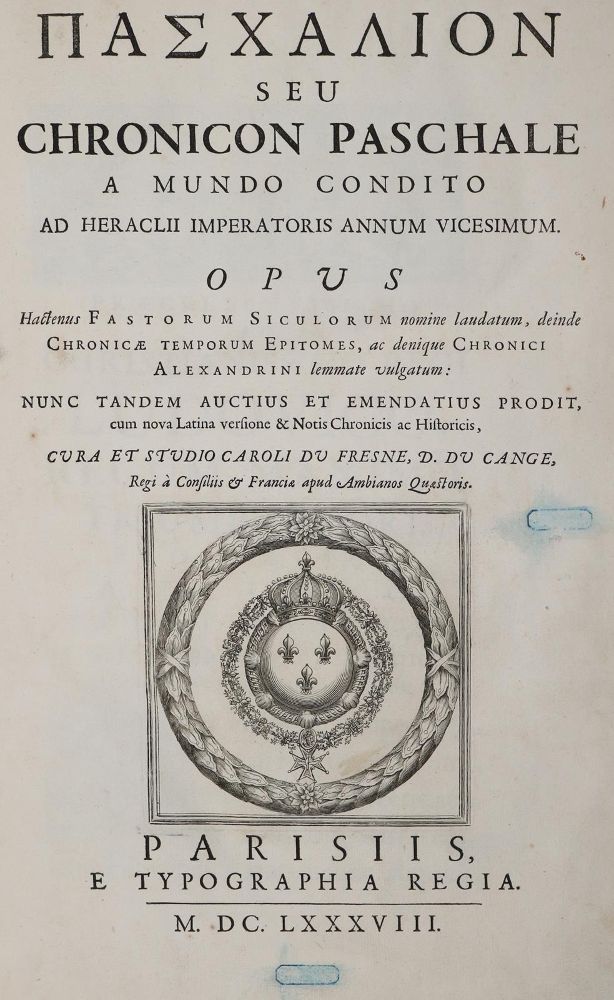 Große Abbildung Nr.1: 142-302 Paschalion: (Alte Drucke, Handschriften und Theologie)
