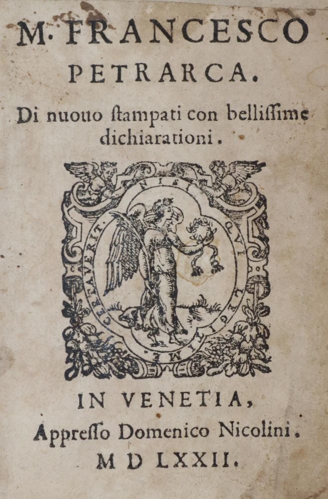 Große Abbildung Nr.1: 142-307 (Ridolfi,L.A.).: (Petrarca)