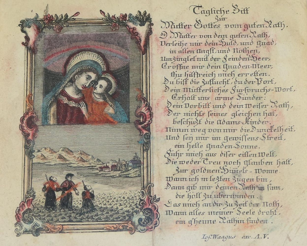 Große Abbildung Nr.3: 142-3091 Heligen- u. Freundschaftsbildchen.: (Varia, Andachtsbilder)