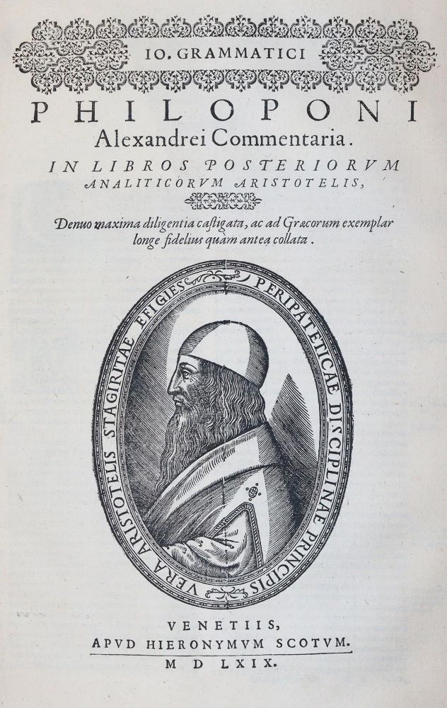 Große Abbildung Nr.3: 142-310 Philoponus, Joh.: (Alte Drucke, Handschriften und Theologie)