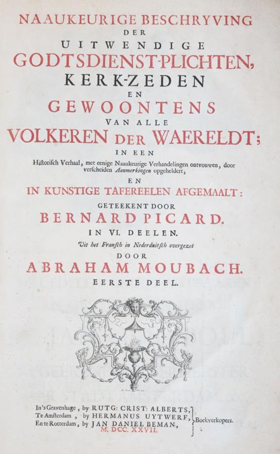 Große Abbildung Nr.1: 142-311 Picard,B.: (Alte Drucke, Handschriften und Theologie)