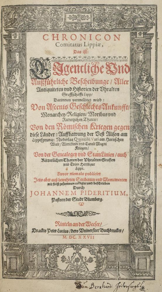 Große Abbildung Nr.1: 142-312 Piderit,J.: (Alte Drucke, Handschriften und Theologie)