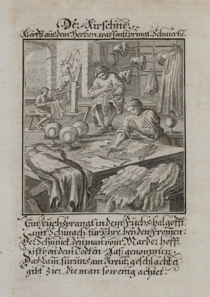 Große Abbildung Nr.7: 142-3168 Pelze, Kürschner u. Gerber.: (Varia, Mode und Trachten)