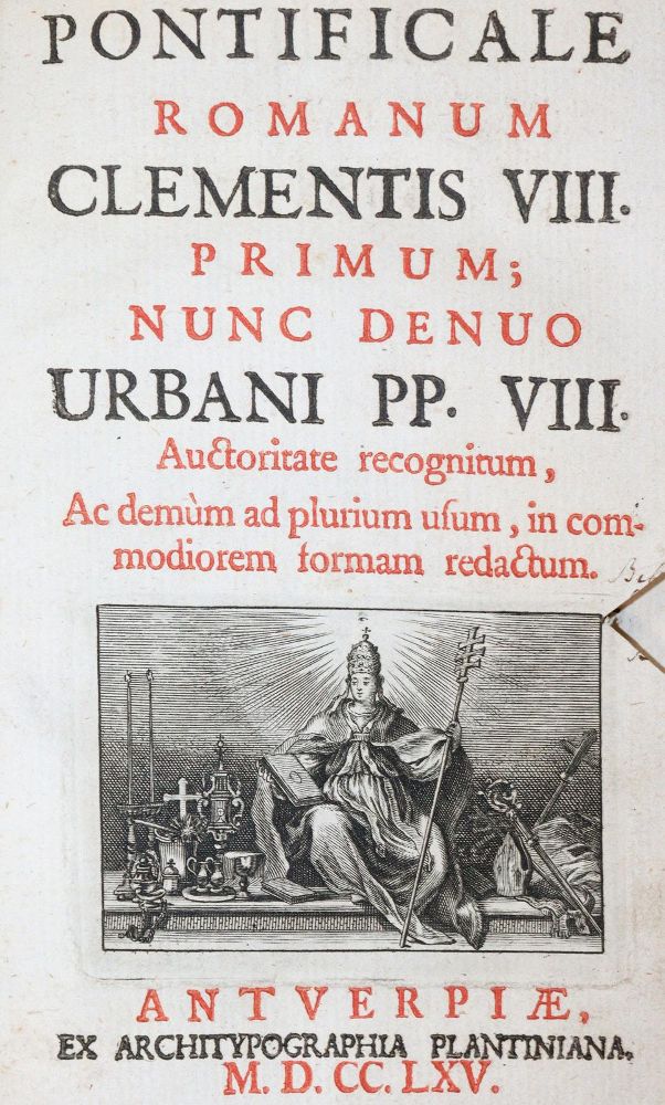 Große Abbildung Nr.1: 142-320 Pontificale Romanum.: (Alte Drucke, Handschriften und Theologie)