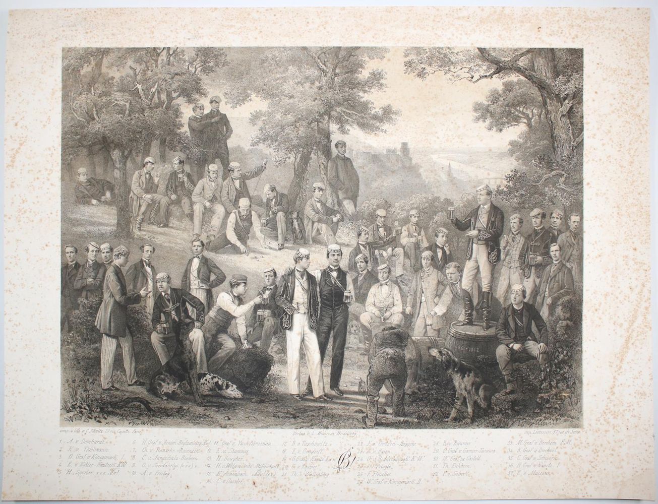 Große Abbildung Nr.1: 142-3204 Saxo-Borussia.: (Varia, Studentika)