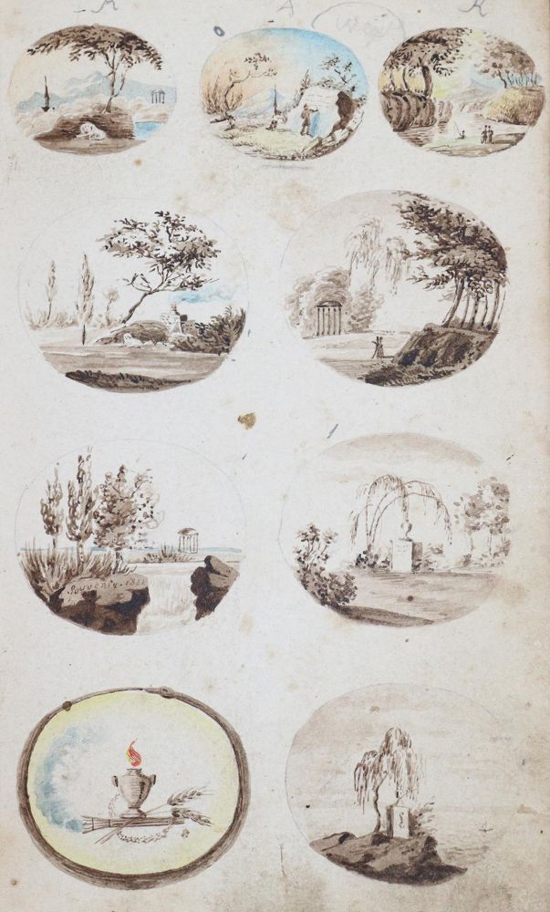 Große Abbildung Nr.1: 142-3206 Skizzenbuch: (Varia, Vignetten)