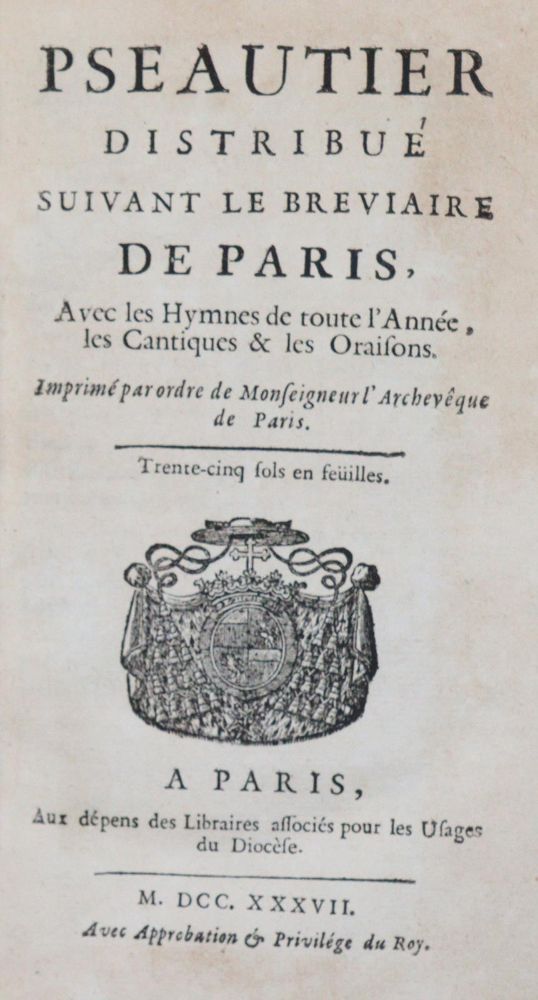 Große Abbildung Nr.1: 142-328 Pseautier,: (Alte Drucke, Handschriften und Theologie)