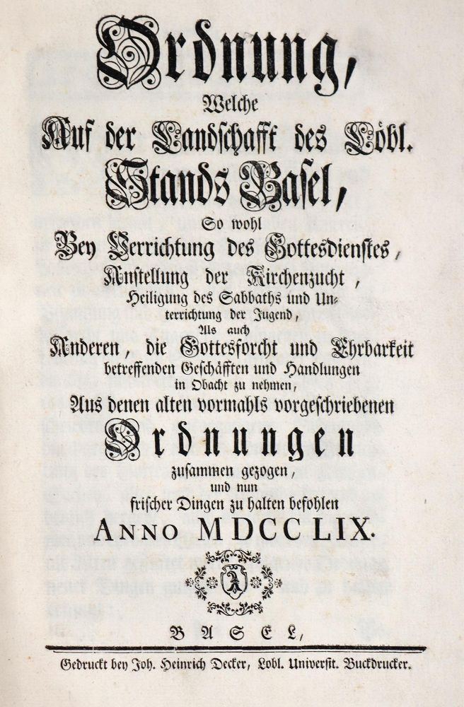 Große Abbildung Nr.1: 142-334 Reforations-Ordnung,: (Alte Drucke, Handschriften und Theologie)
