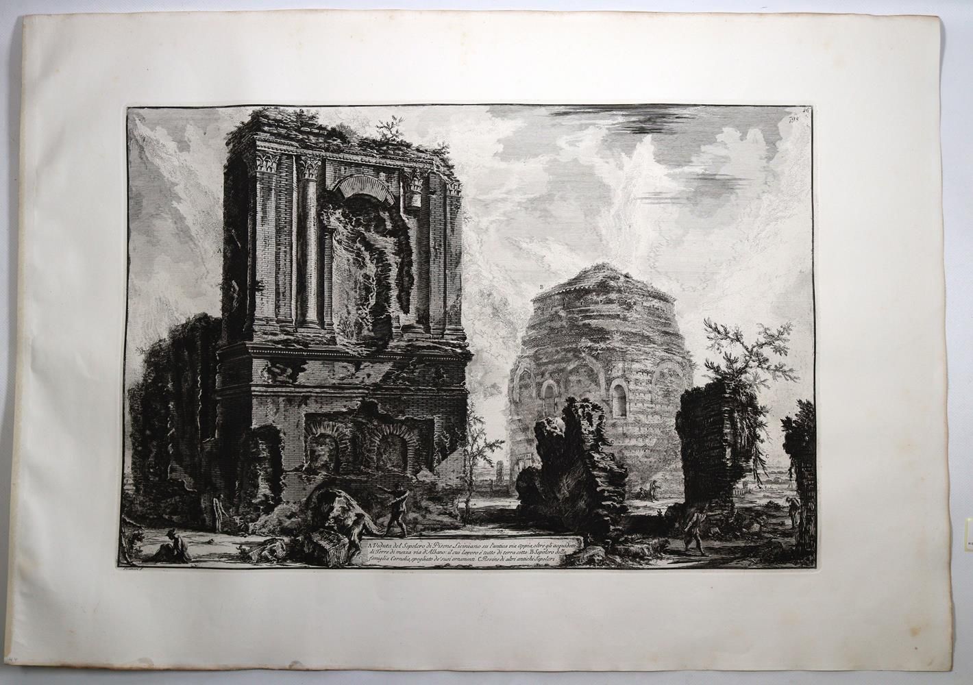 Große Abbildung Nr.1: 142-3350 Piranesi, Giovanni Battista: (Ausland, Italien)