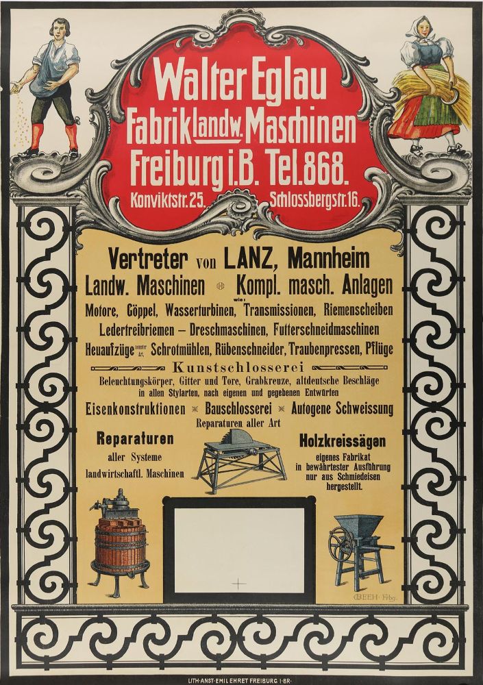 Große Abbildung Nr.1: 142-3456 Eglau, Walter,: (Plakate, Landmaschinen)