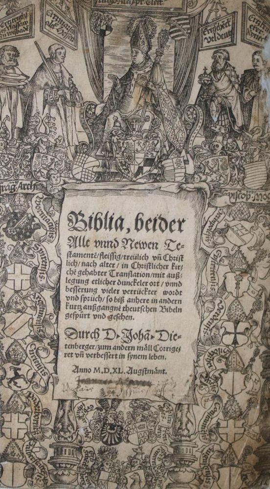 Große Abbildung Nr.1: 142-35 Biblia germanica.: (Bibeln)