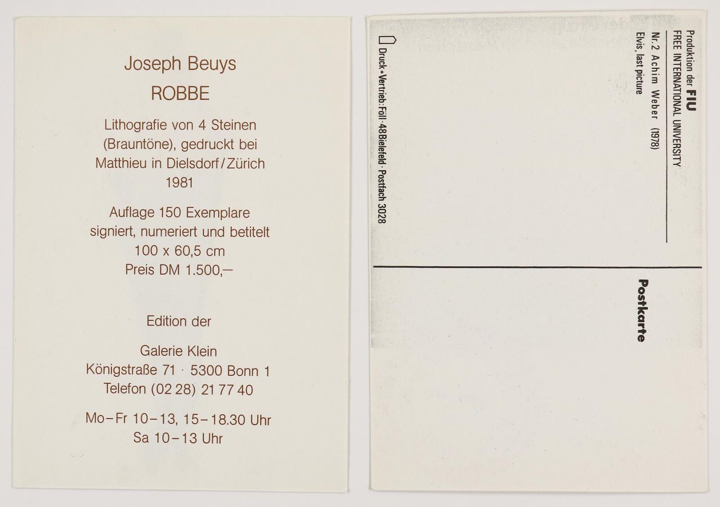 Große Abbildung Nr.8: 142-3528 Beuys, Joseph: (Künstlergraphik)
