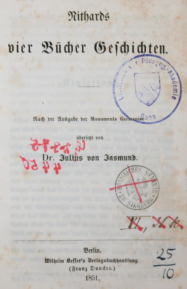 Große Abbildung Nr.1: 142-356 Sammlung: (Alte Drucke, Handschriften und Theologie)