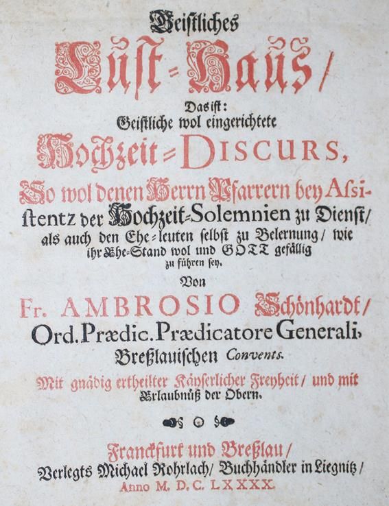 Große Abbildung Nr.1: 142-370 Schönhardt,A.: (Alte Drucke, Handschriften und Theologie)