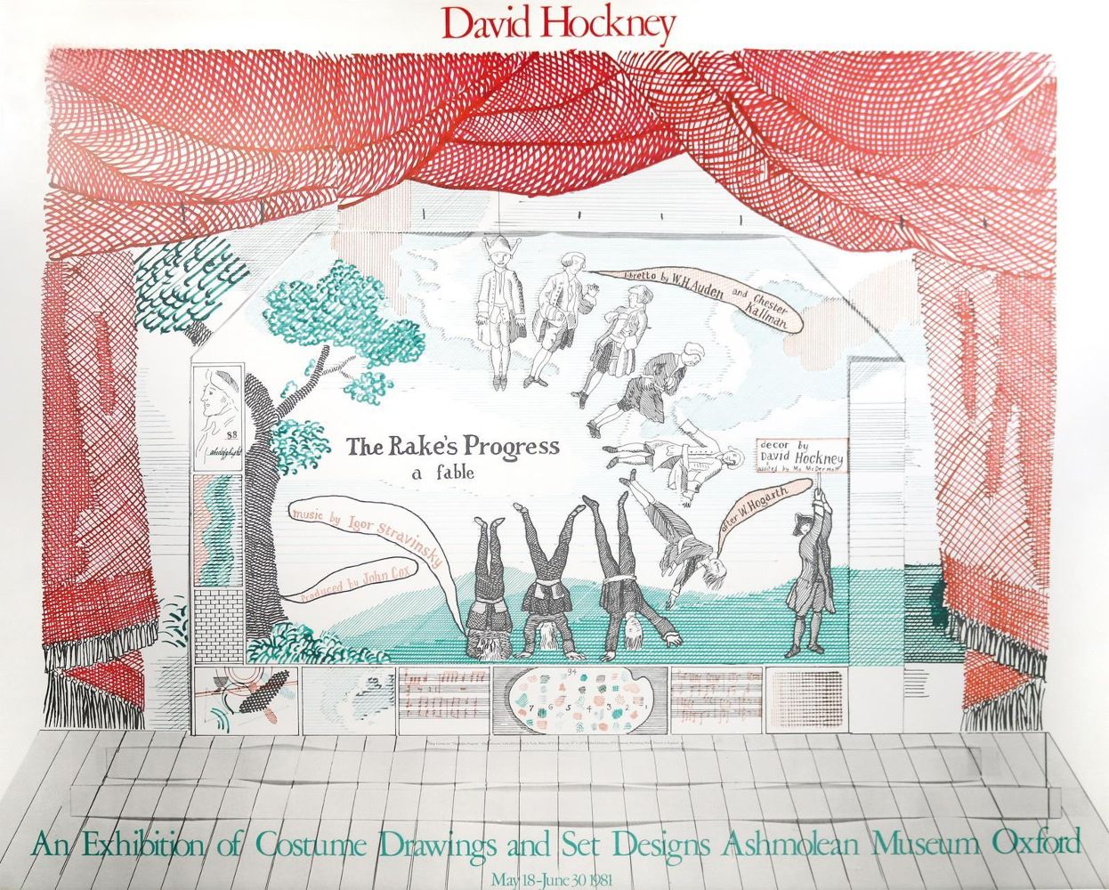 Große Abbildung Nr.1: 142-3770 Hockney, David: (Künstlergraphik)