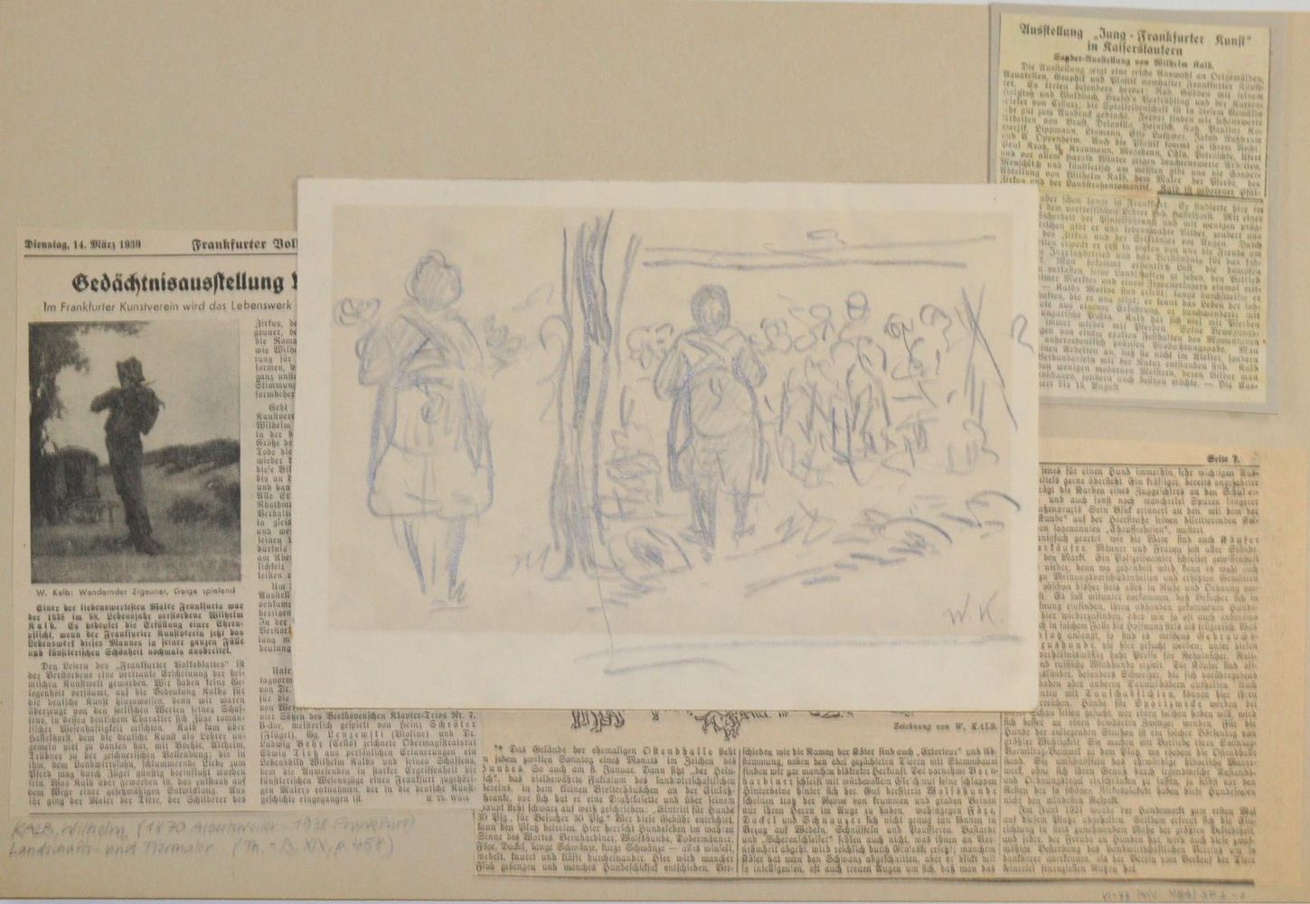 Große Abbildung Nr.4: 142-3827 Kalb, Wilhelm: (Künstlergraphik)