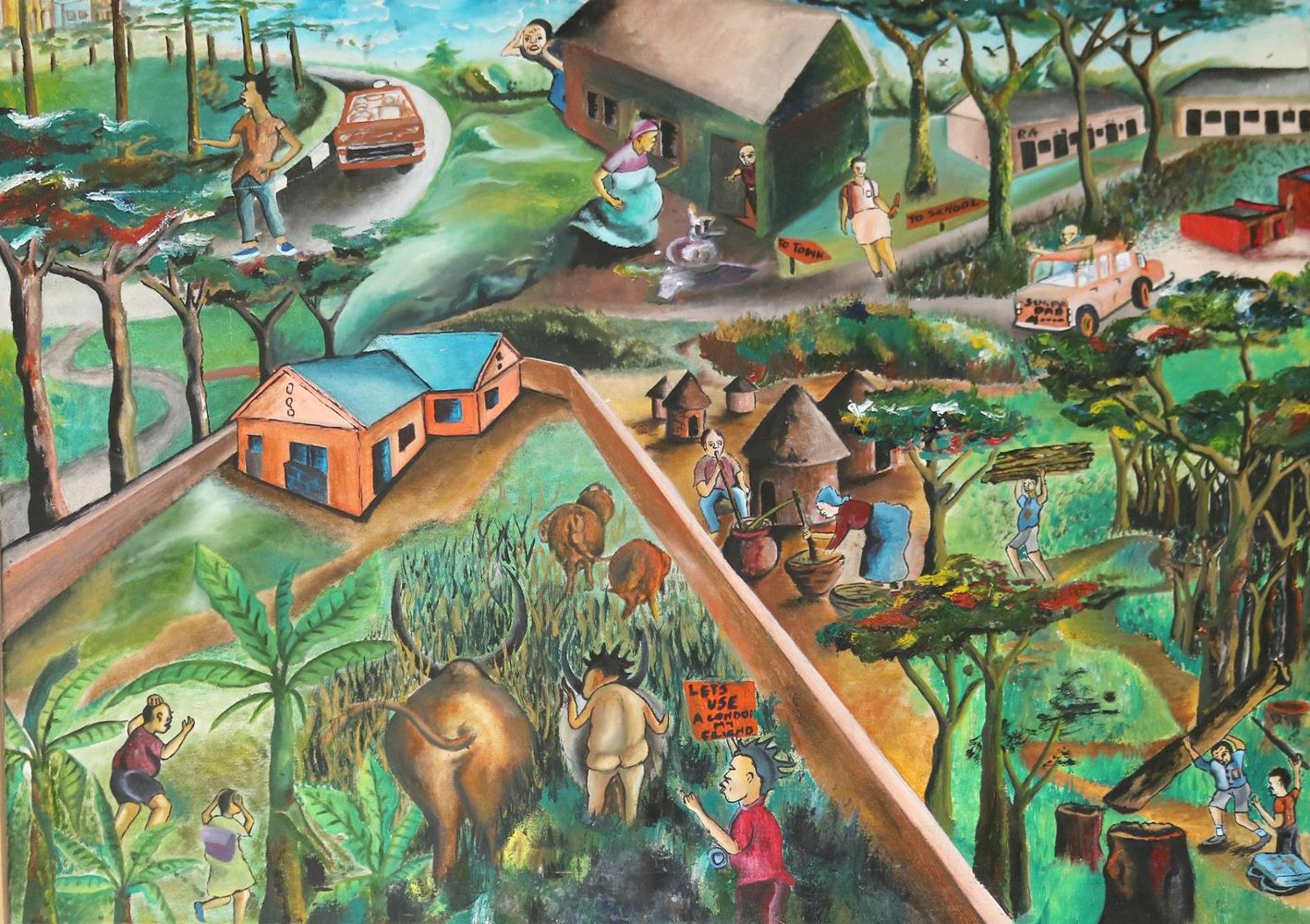 Große Abbildung Nr.1: 142-3830 Kampala Students Center, Uganda.: (Künstlergraphik)