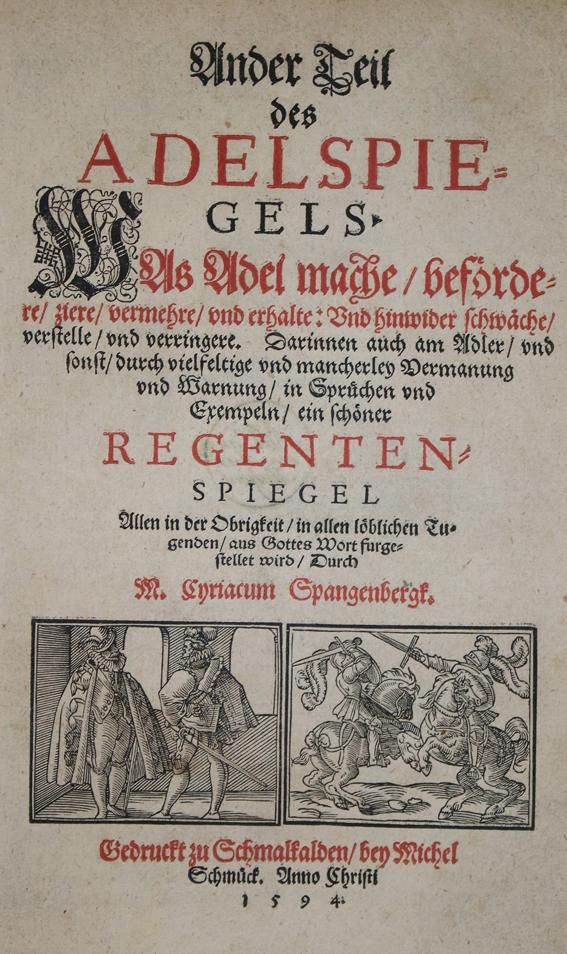 Große Abbildung Nr.1: 142-384 Spangenberg,C.: (Alte Drucke, Handschriften und Theologie)