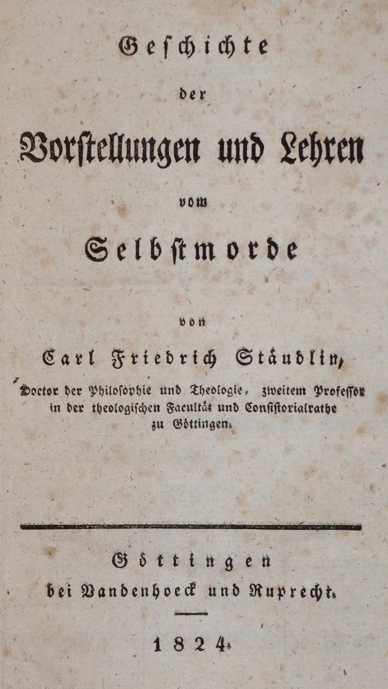 Große Abbildung Nr.1: 142-387 Stäudlin,C.F.: (Alte Drucke, Handschriften und Theologie)