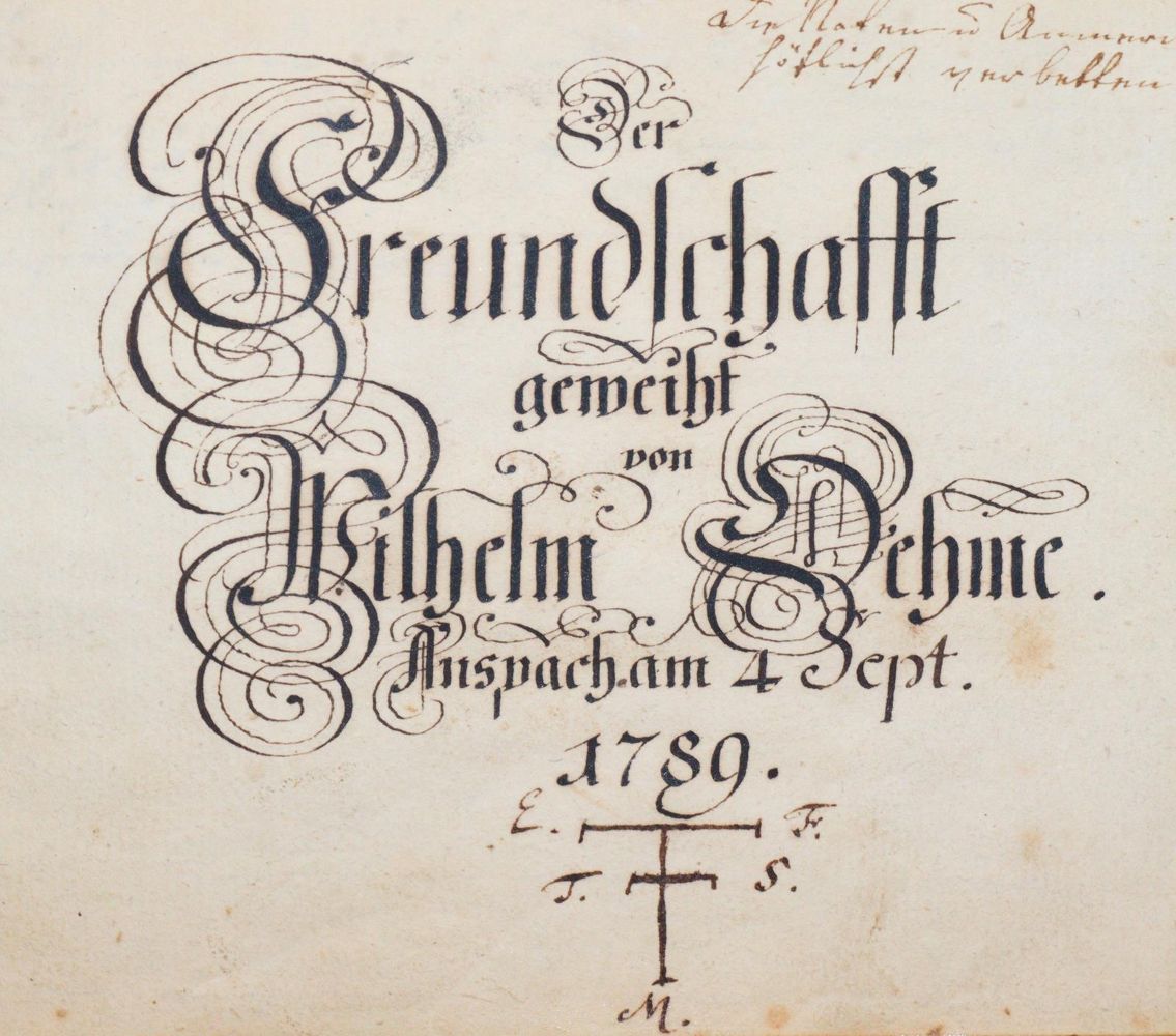 Große Abbildung Nr.1: 142-388 Der Freunschaft geweiht: (Stammbücher)