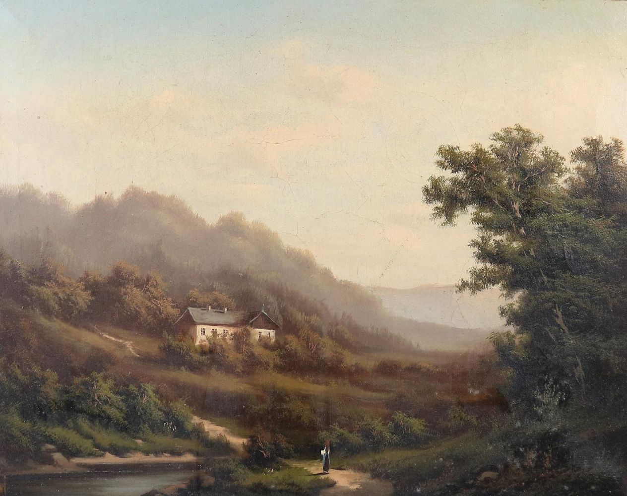 Große Abbildung Nr.1: 142-3893 Landschaft.: (Künstlergraphik)