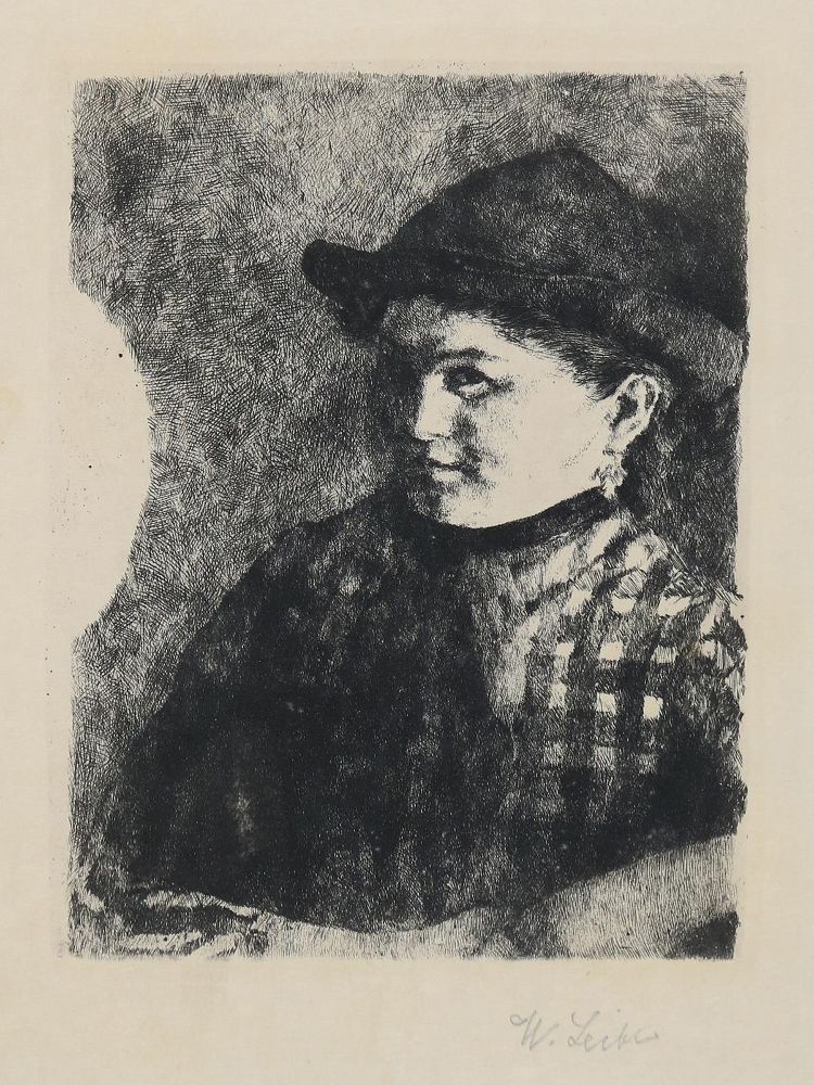 Große Abbildung Nr.1: 142-3899 Leibl, Wilhelm: (Künstlergraphik)