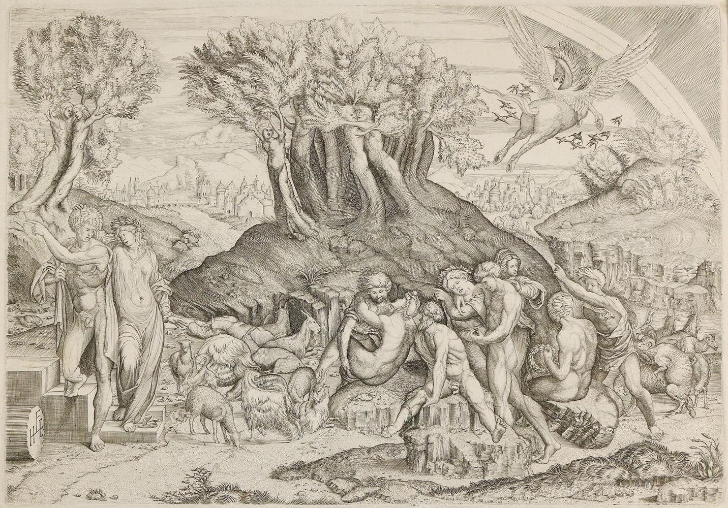 Große Abbildung Nr.1: 142-3960 Monogrammist HFE.: (Künstlergraphik)