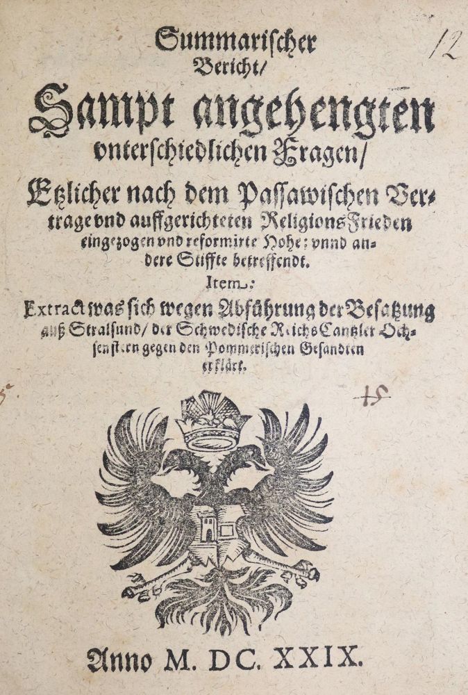 Große Abbildung Nr.1: 142-398 Summarischer Bericht: (Alte Drucke, Handschriften und Theologie)