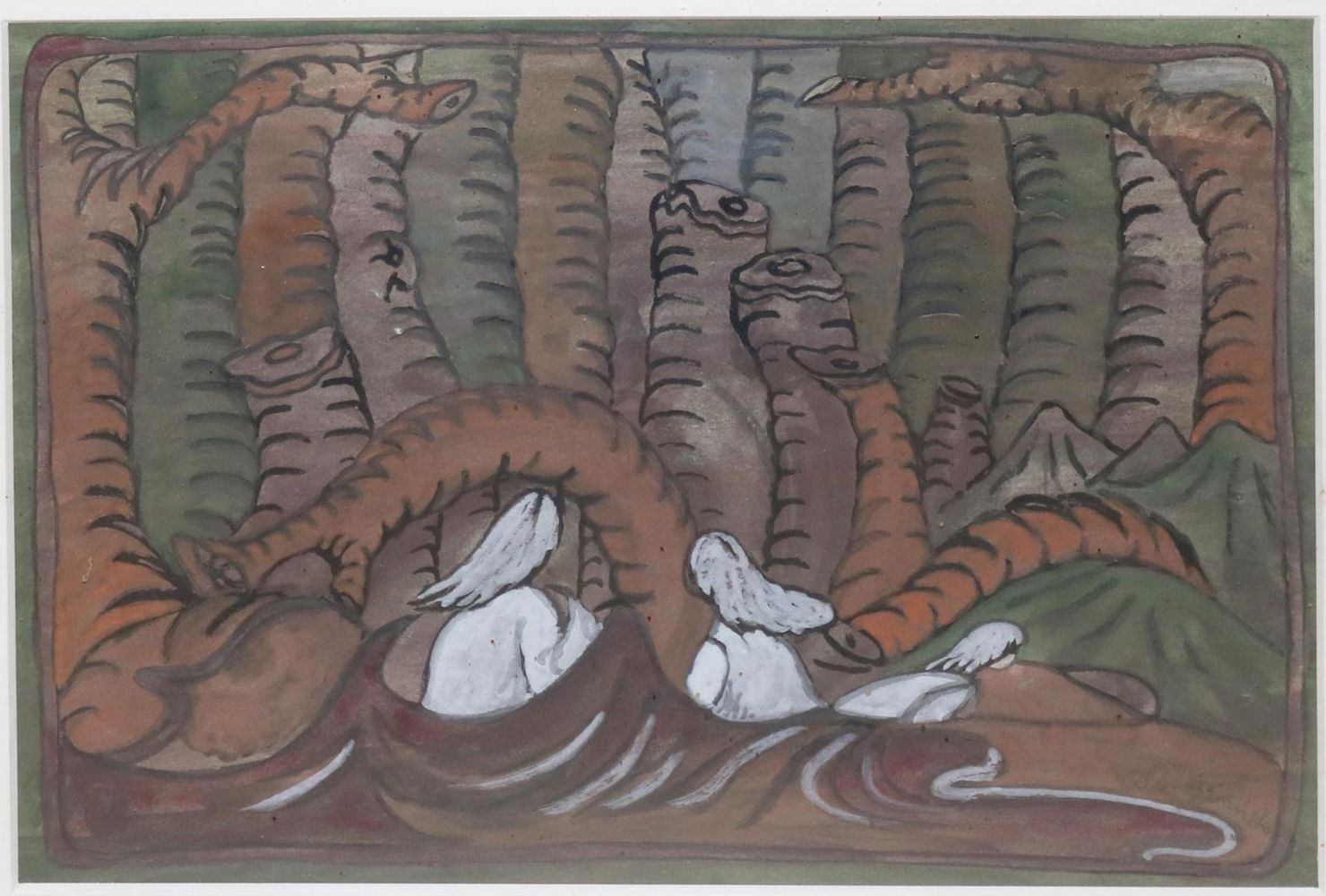 Große Abbildung Nr.2: 142-3988 Wladyslawa, Iwanska: (Künstlergraphik, Naive Kunst)