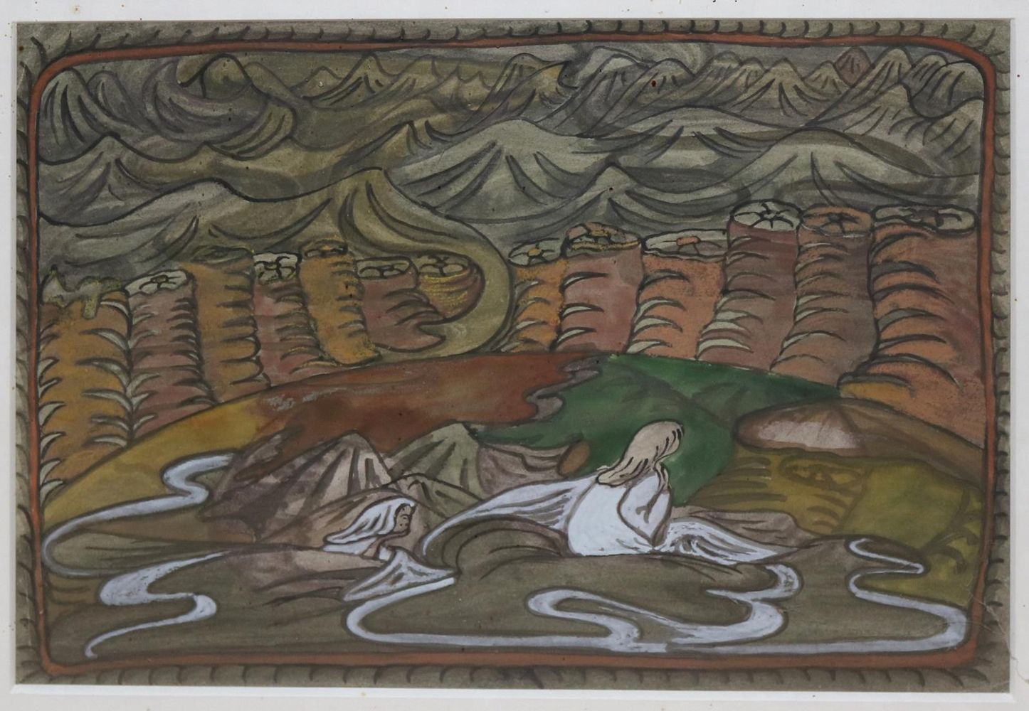 Große Abbildung Nr.4: 142-3988 Wladyslawa, Iwanska: (Künstlergraphik, Naive Kunst)