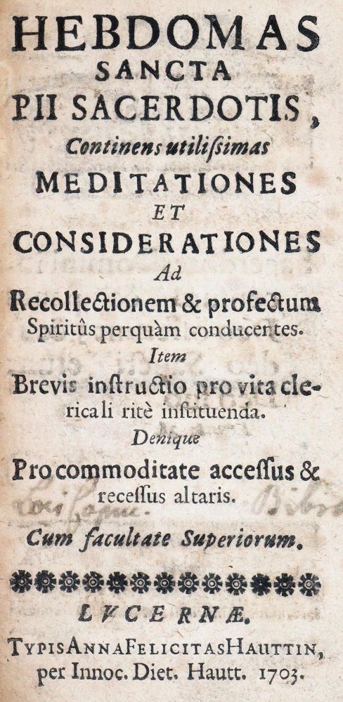 Große Abbildung Nr.1: 142-400 Szoranyi,G.: (Alte Drucke, Handschriften und Theologie)