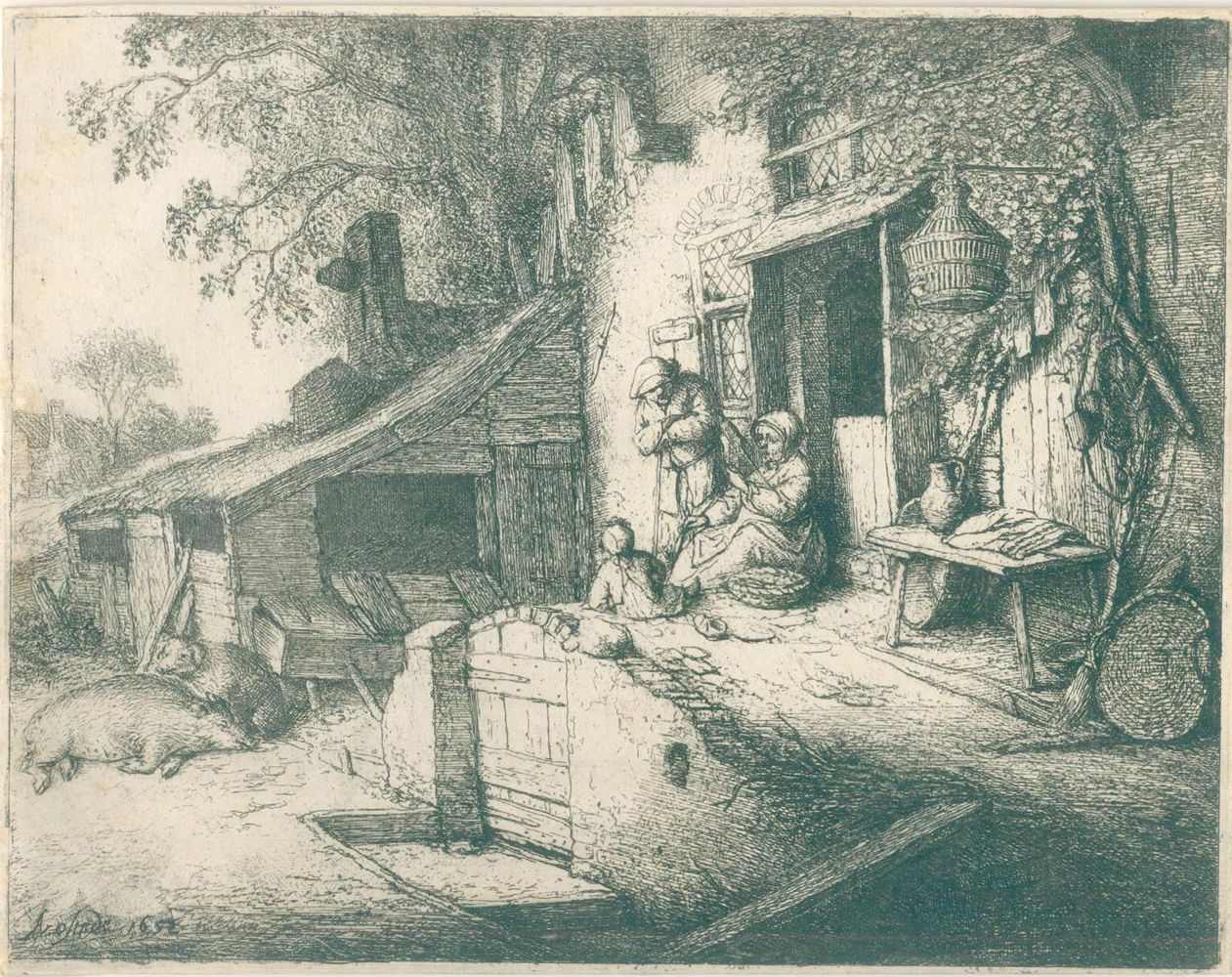 Große Abbildung Nr.1: 142-4025 Ostade, Adriaen van: (Künstlergraphik)