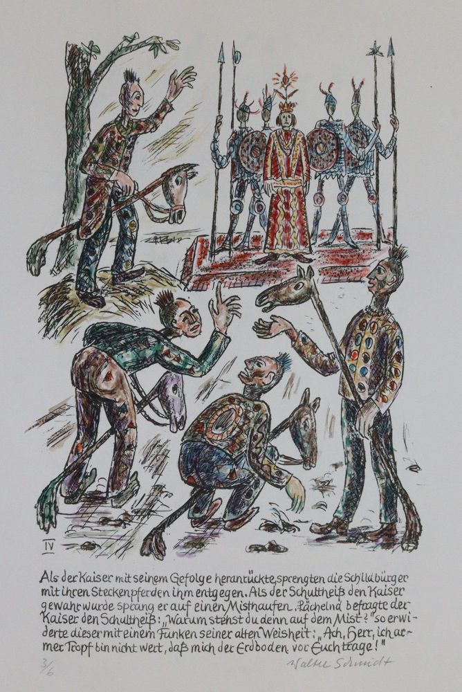 Große Abbildung Nr.5: 142-4155 Schildbürger, Die.: (Künstlergraphik)