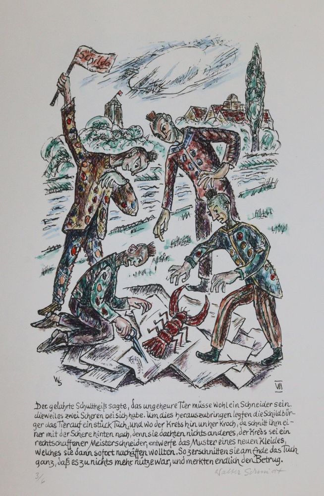 Große Abbildung Nr.8: 142-4155 Schildbürger, Die.: (Künstlergraphik)