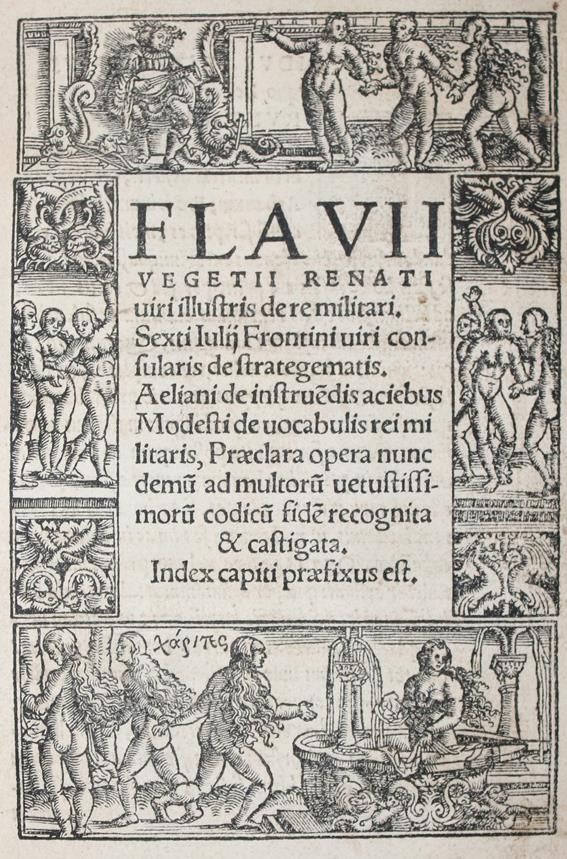 Große Abbildung Nr.1: 142-416 Vegetius Renatus,F.: (Alte Drucke, Handschriften und Theologie)