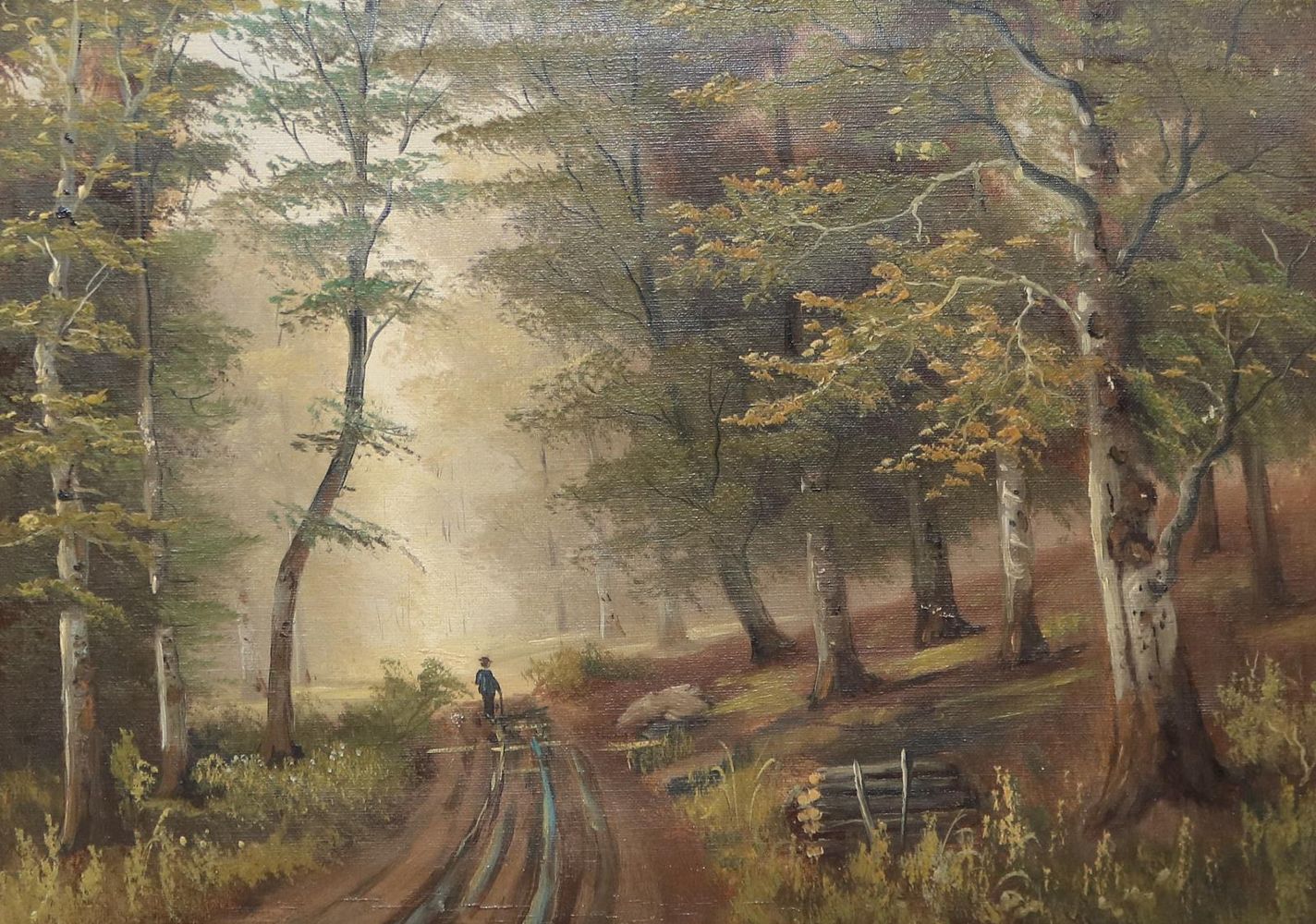 Große Abbildung Nr.1: 142-4280 Waldlandschaft.: (Künstlergraphik)