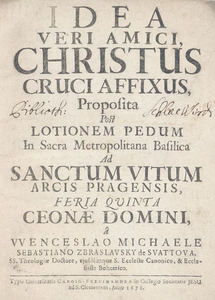 Große Abbildung Nr.1: 142-438 Zbraslavsky de Svattova,W.M.S.: (Alte Drucke, Handschriften und Theologie)