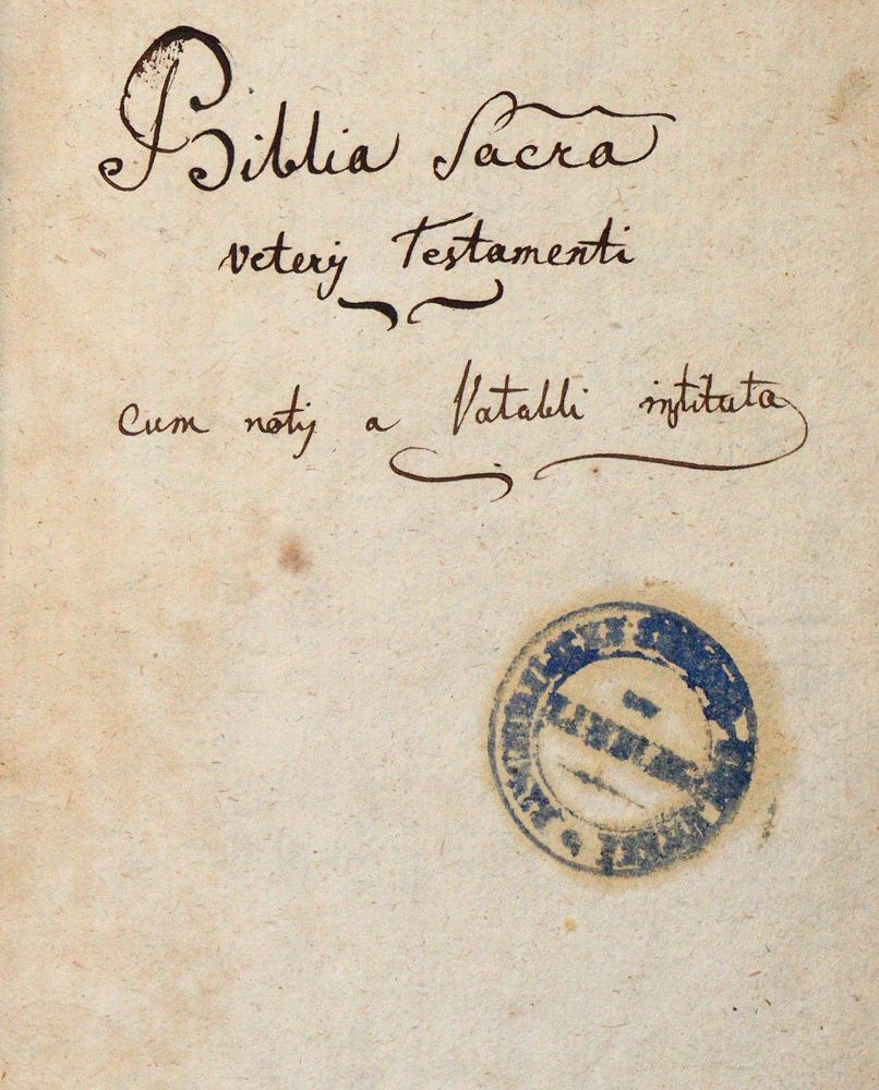 Große Abbildung Nr.1: 142-46 Biblia latina.: (Bibeln)