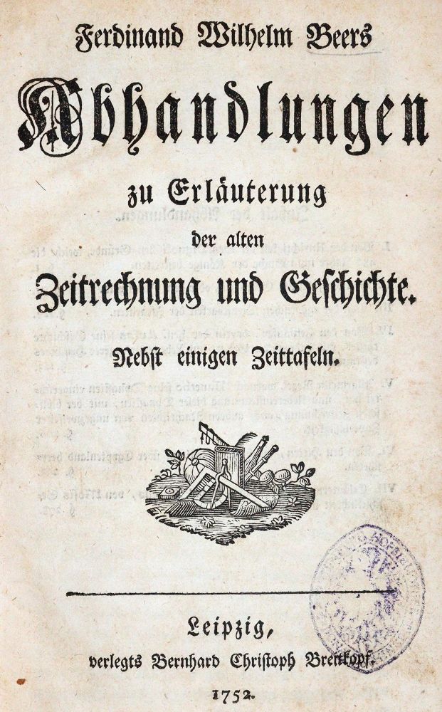 Große Abbildung Nr.1: 142-496 Beer,F.W.: (Judaica)
