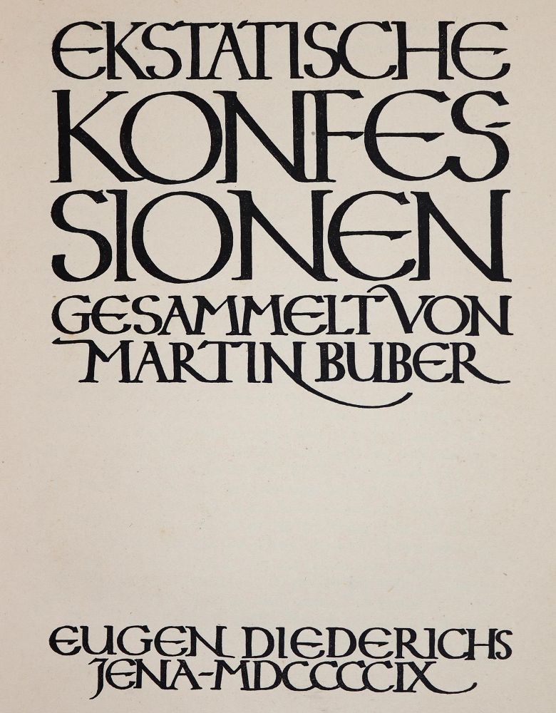 Große Abbildung Nr.1: 142-497 Buber,M.: (Judaica)