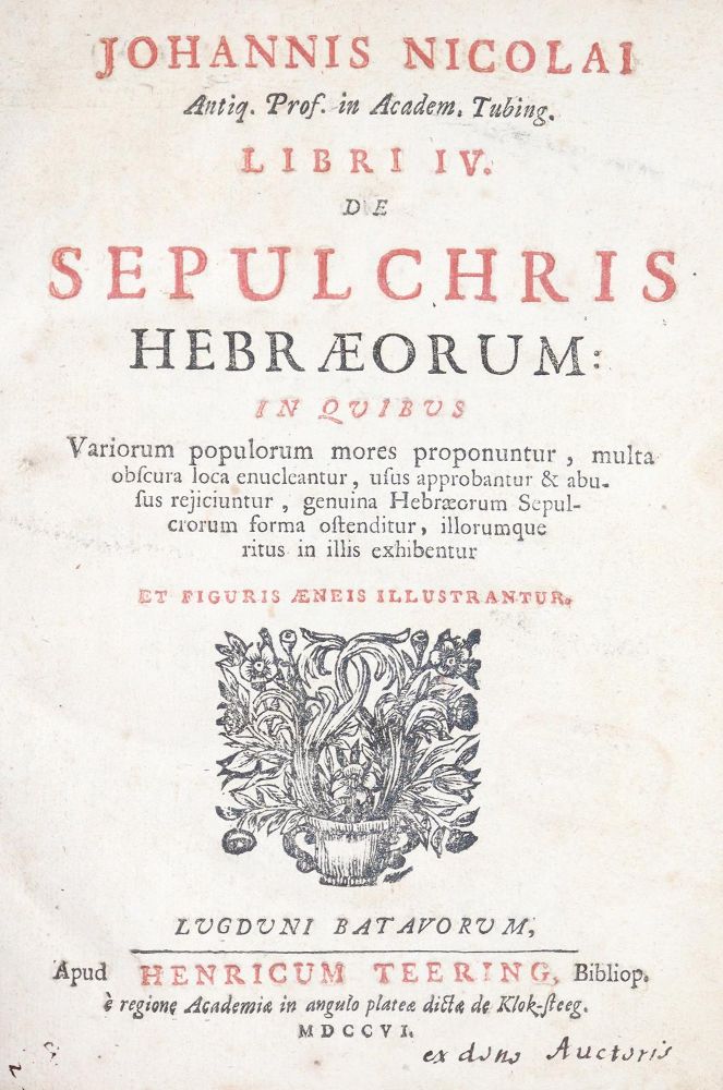 Große Abbildung Nr.4: 142-503 Nicolai,J.: (Judaica)